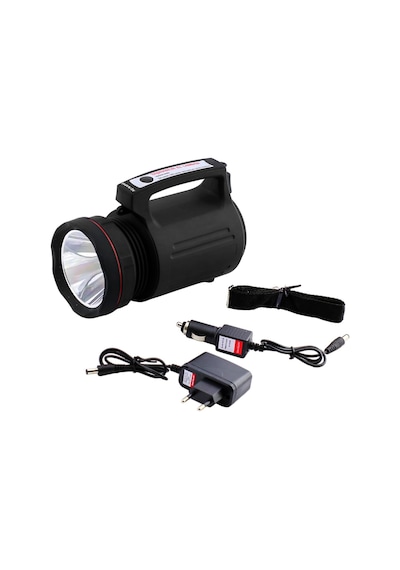 Su Geçirmez El Feneri Sarj Edilebilir Projektör Cree Led El Lambası 15 W 8000 Mah Beyaz Işık 5 Km Genel