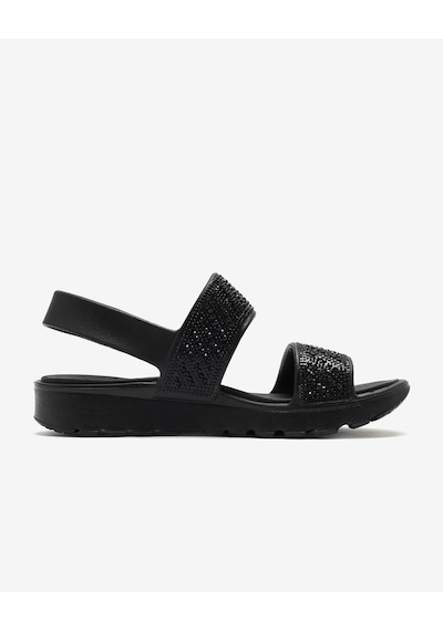 Skechers Arch Fıt Footsteps - Enchant Kadın Siyah Sandalet 111531 Bbk Siyah