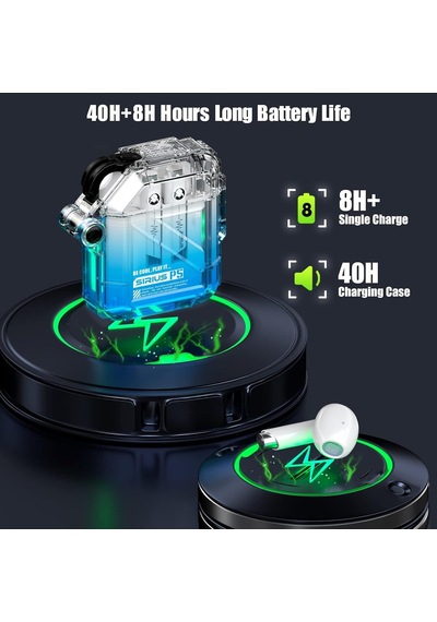 G Gravastar Kablosuz Kulaklıklar Sirius P5, Bluetooth Kulak İçi Kulaklıklar Stereo Sesli 40h Çalma, 4 Rgb Işık, N