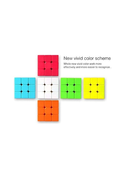 Magic Cube Rubik Zeka Sabır Küpü Neon Renkler 3 X 3 X 3