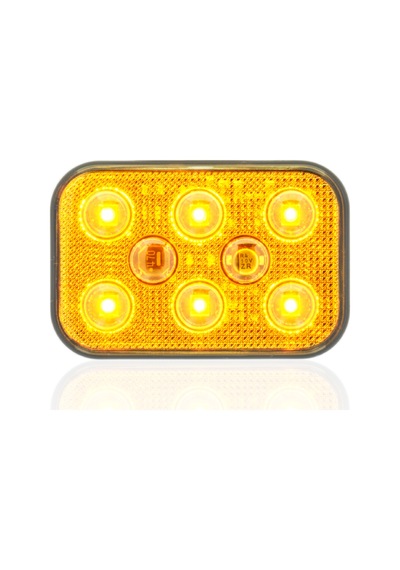 Sanel Animasyonlu 12-24V Universal Kare 6'Led Dış Mekan Uyumlu Sarı SBDF6Y