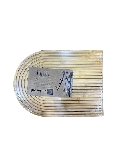 Bambu Oval Çizgili Sunumluk Standart
