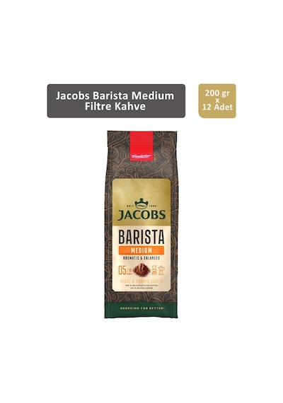 Jacobs Barista Medium Filtre Kahve 12 x 200 G