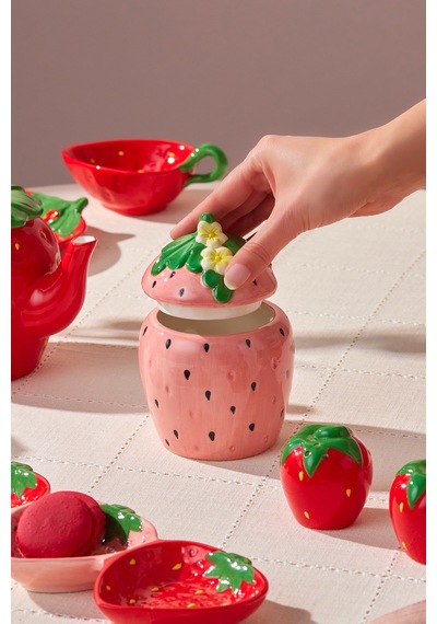 Karaca Strawberry Şekerlik 350 Ml Pembe