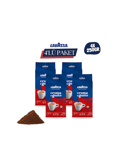 Lavazza Crema E Gusto Classico Öğütülmüş Kahve 4 x 250 G