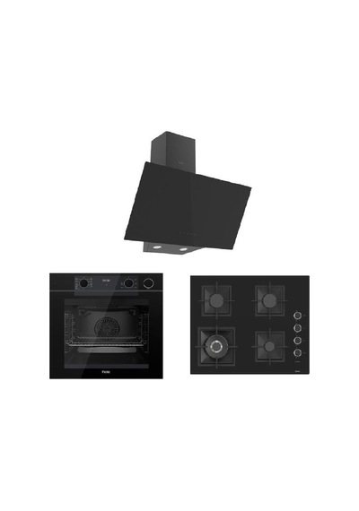 Ferre Fryart Steam Serisi QEP64CS - SC405 - D077 Ankastre Set