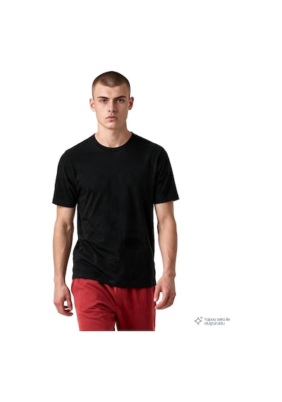 Talek Erkek Siyah Günlük Stil T-shirt 26ke0007-syh