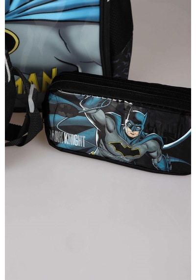 Yeni Sezon Lisanslı Batman Okul ,beslenme Ve Kalem Çantası Okul Seti 421-siyah
