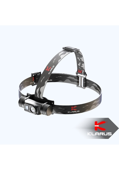 Klarus Hl1 1200 Lümen Çift Işıklı Şarj Edilebilir Profesyonel Led Kafa Lambası Siyah