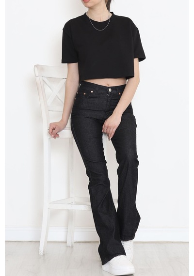 Mokashopin - İspanyol Paça Kot Pantolon Koyufüme - 18201.1431. 001