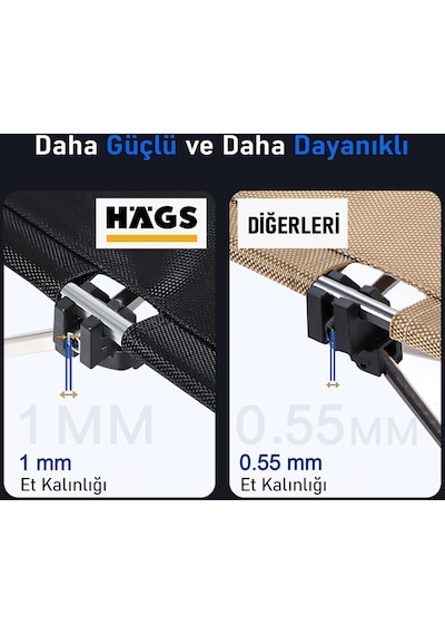 Haegs Ultralight Katlanır Kamp Masası, Piknik, Bbq, Balıkçılık, Avcılık, Plaj İçin Masa Orta Gri