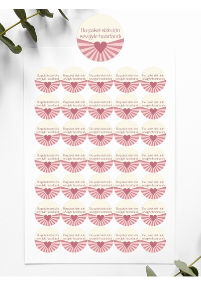 Teşekkür Ederiz Stickers Paketleme Kargo Çıkartma Pytk7tk121
