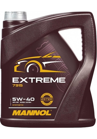 Mannol Mn7915-4 Extreme Sae 5W-40 Apı Sn/ch-4 Acea A3/b4 Mb Motor Yağı 4 L