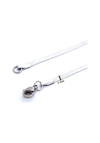 Ferizz Ferizz 316L Çelik 2 Mm Balık Sırtı Unısex Zincir Kolye Zn-215 Sarı