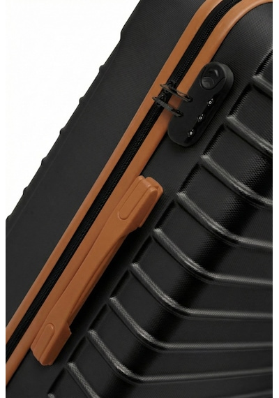 Louisiana Polo Orta Boy Valiz 4x2 Teker Siyah-taba 1168 Siyah - Taba