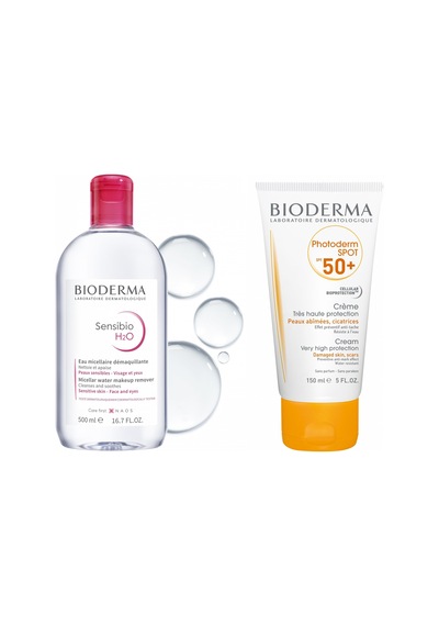 Bioderma Sensibio H2O 500 ML + Photoderm Spot SPF50+ 150 ML