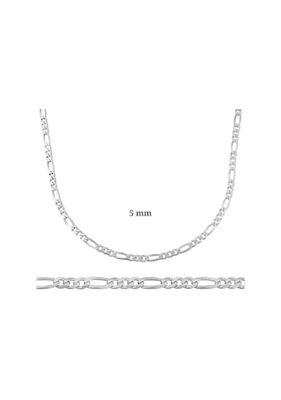 5 Mm Gümüş Figaro Zincir - 140 Mikron - Name: 55 Cm 01 - Gold