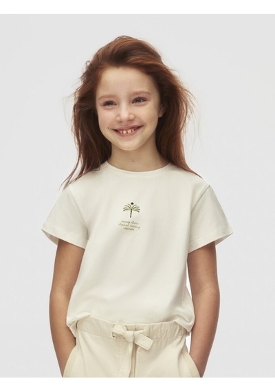 Xo Kids Kız Çocuk Tişort 8-14 Yaş 38423 Ekru