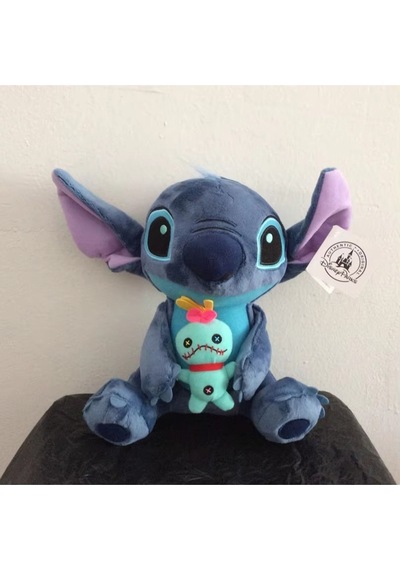 Stitch 25cm Elinde Bebeği Ile Beraber Peluş Oyuncak Disney Kawaii 25 Cm 1 Yaş Hayır Mavi Ha