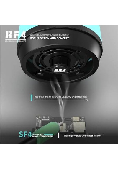 Rf4 Rf-sf4 Filtreli Masaüstü Lehim Duman Emici Fan - Telefon Ve Elektronik Tamir Tipi Güçlü Duman Emiş Cihazı