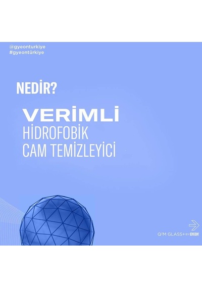 Gyeon Q²m Glass+ Plus Hidrofobik Yağmur Su Kaydırıcı Cam Temizley