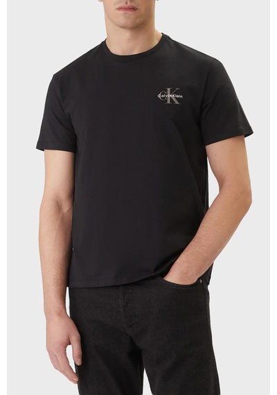 Calvin Klein Erkek T Shirt Lv04rf278g Ub1 Siyah Siyah