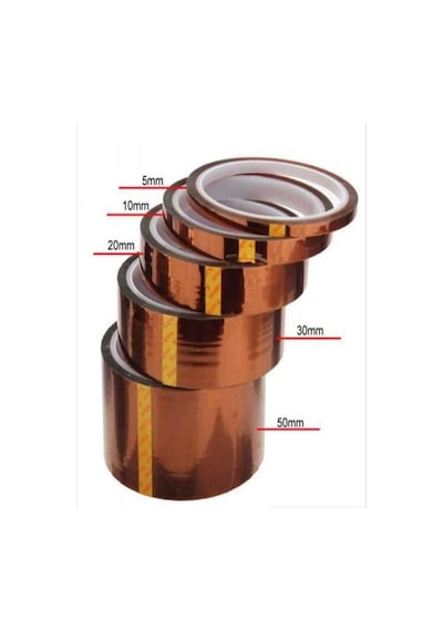 Kapton Bant 5mmx33m Yüksek Isıya Dayanıklı Yanmaz Bant