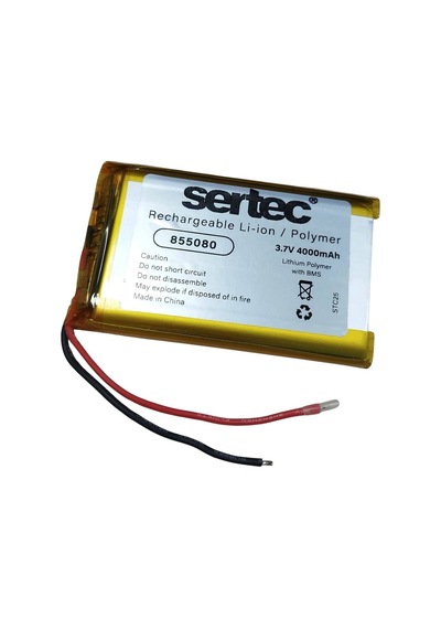 Sertec 855080 3.7v 4000mah Li-polymer Pil Devreli/1.5a Evimdeyokyok
