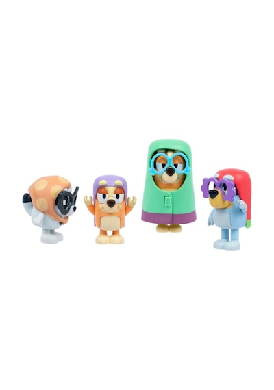 Bluey Here Come The Grannies Bluey 4'lü Karakter Figür Seti