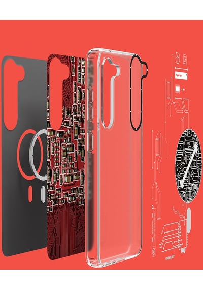Galaxy S23 Kılıf Magsafe Şarj Özellikli YoungKit Technology Serisi Kapak
