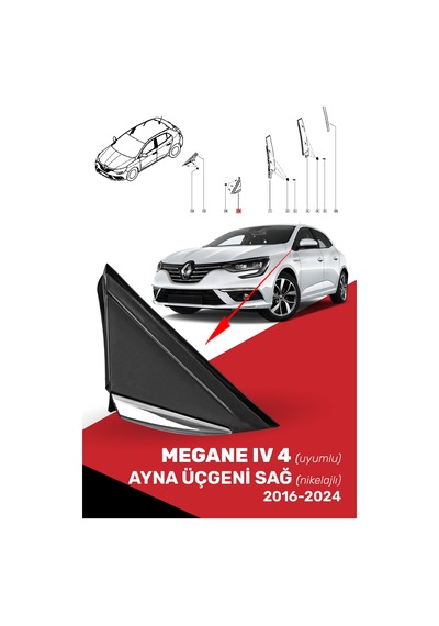 Cnd Megane Iv 4 Ayna Üçgen Sağ Nikelajlı, 638740438r