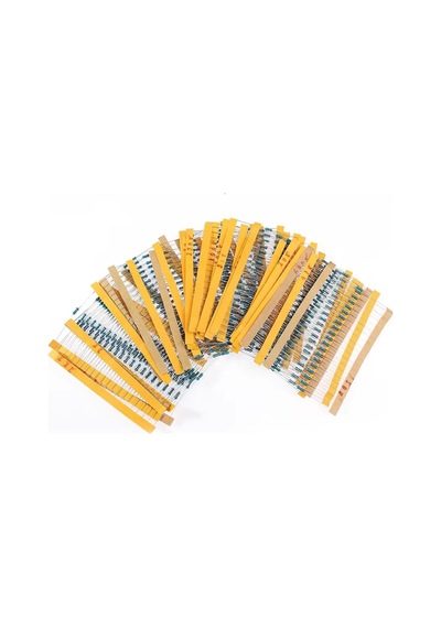 Alkatronik Kutulu 600 Parça Direnç Seti 10ohm / 1mohm 30 Farklı Tip 20şer Adet Metal Film Dip Direnç