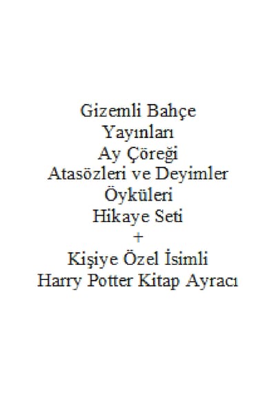 2. 3. Sınıf Hikaye Kitabı Seti Gizemli Bahçe Yayınları Ay Çöreği Ülkesi Atasözleri ve Deyimler Öyküleri + Kişiye Özel İsimli Harry Potter Kitap Ayracı
