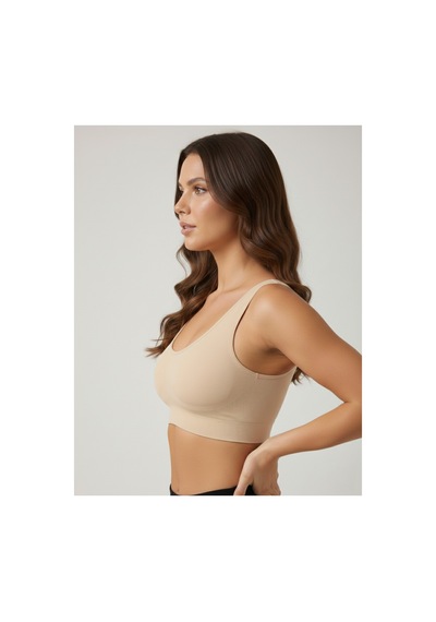 Mistirik Rosella Model Toparlayıcı Kalın Asklı Pedsiz Sütyen Ten Renk