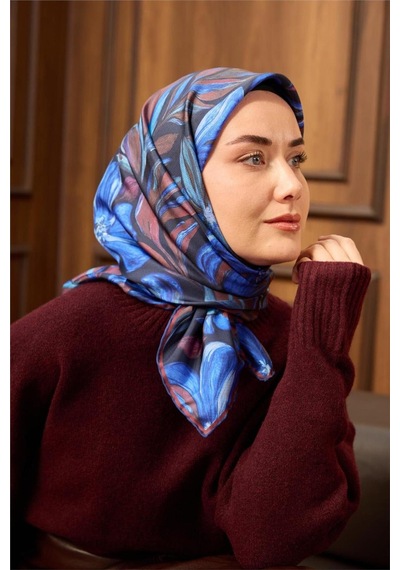 Silk Home Twill İpek Eşarp 11493-05 Koyu Lacivert
