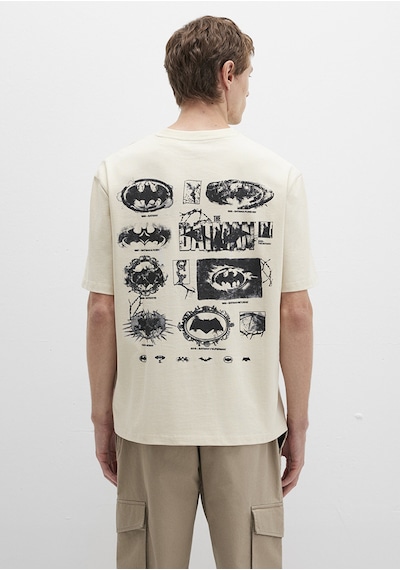 Mavi - Batman Baskılı Bej Tişört 0612919-70065 Bej