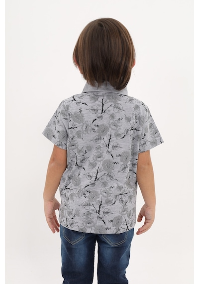 Toontoy Kids Toontoy Erkek Çocuk Desenli Tişört Gri Melanj