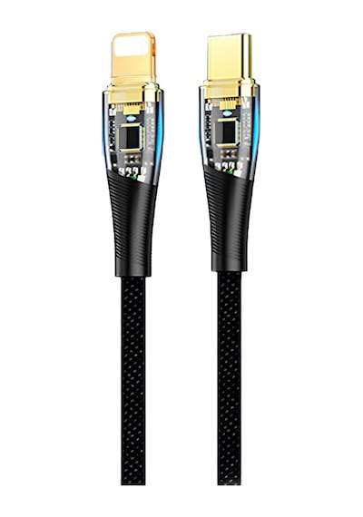 Dvıp LX5 6 A 200 W Type-C To Lightning Pd 2.0 Pd3.0  1.2 M Hızlı Data Ve Şarj Kablosu Siyah