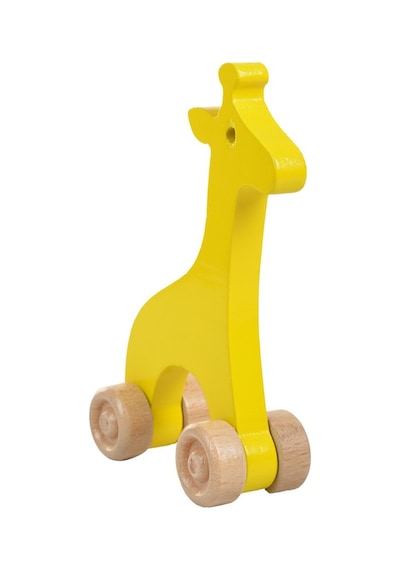 Woodnjoy Hareketli Ahşap Mini Zürafa Sarı