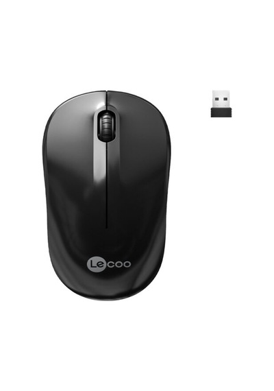 Lecoo, Ws206 Kablosuz 1200dpı+3 Tuşlu Siyah Mouse