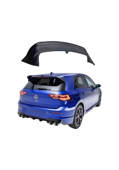 Volkswagen Golf 8 Uyumlu Yedek Parça Spoiler Boyasız Fiber