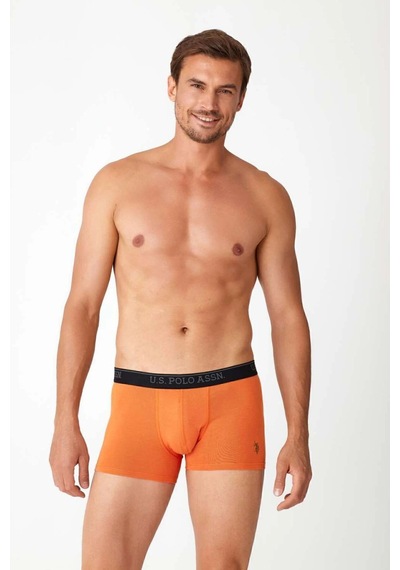U.S. Polo Assn. Erkek Turuncu Tekli Boxer 82014