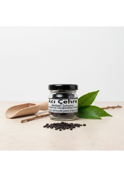 Çeçen Baharat Acı Çehre Tohumu Akdiken Tohumu Cam Kavanoz 14 Gr