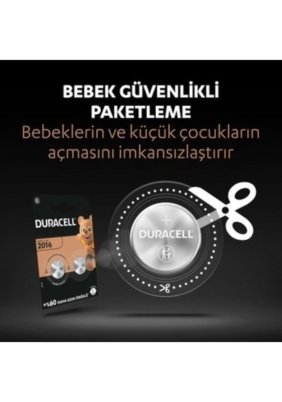 Lityum Düğme Pil 3v, 2'li Paket, Uzun Süreli Enerji