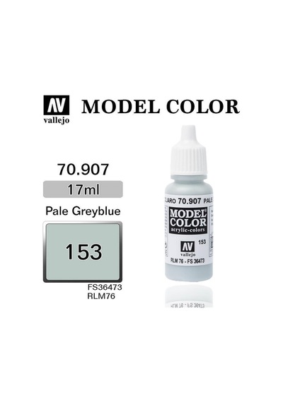 Vallejo 70907 18 Ml. 153 Pale Greyblue-matt, Model Color Serisi Model Boyası-31688
