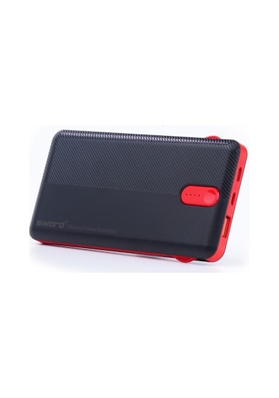 SWORD 10000 mah Kendinden Kablolu Powerbank SW-10PO3 SİYAH