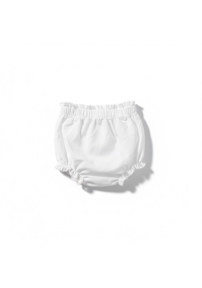 Babymuz Kız Bebek Fistolu Yazlık Beyaz Elbise Beyaz