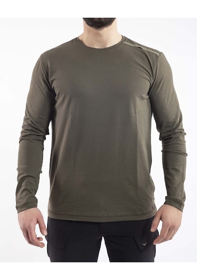 Outdoor T-shirt Basic Pamuklu Erkek Basetı04 Haki