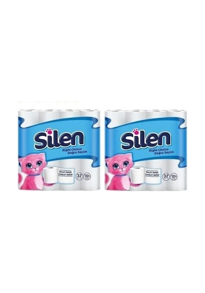 Silen Ultra 32 Li Tuvalet Kağıdı 2 Adet