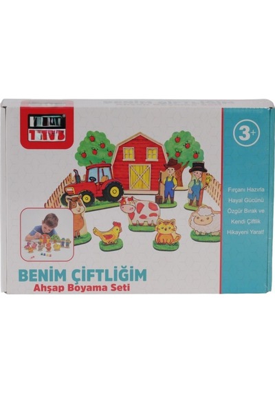 Km5898 Benim Çiftliğim Ahşap Boyama Seti